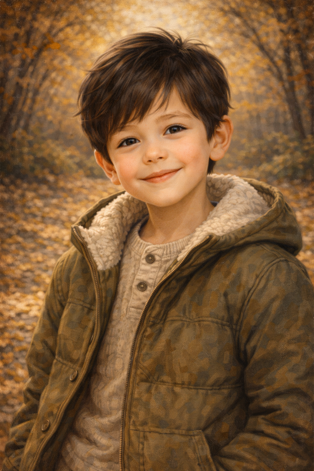 Custom Child Portrait Canvas