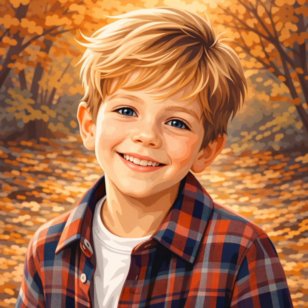 Custom Child Portrait Canvas